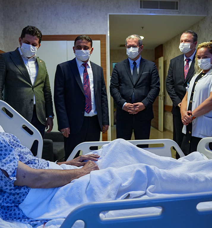 Organ nakline yetiştirilen hastadan makinistlere hayat teşekkürü!